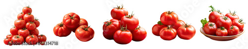 Png Set Italian Tomatoes Pachino Cherry type transparent background
