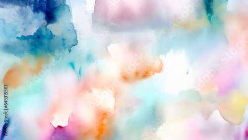 Pastel Watercolor Whispers - An abstract watercolor painting featuring soft pastel hues and dreamy textures, allowing for creative expression through abstract watercolor.
