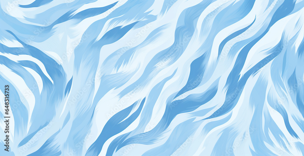 Obraz premium blue tiger stripes watercolor 