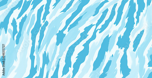 blue tiger stripes watercolor 