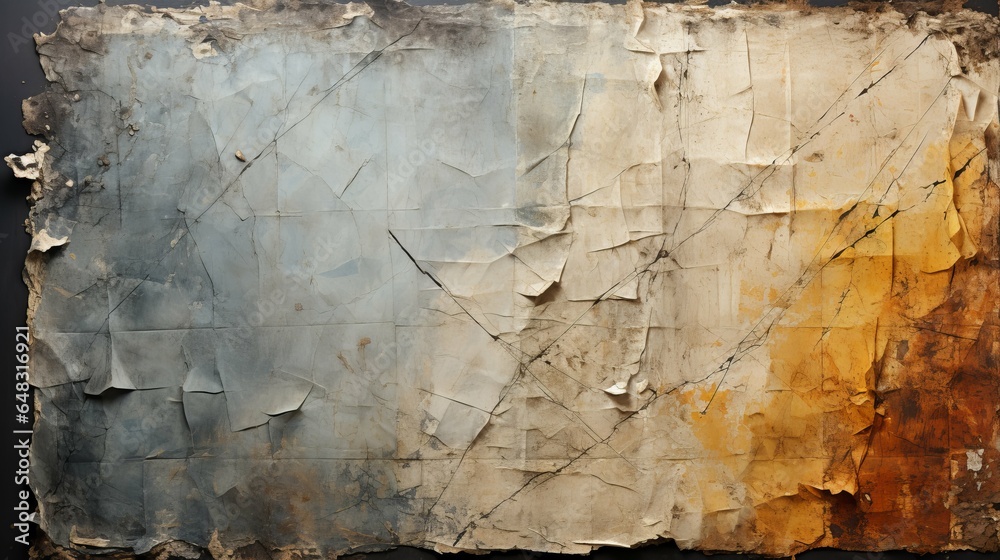 A old paper background  artwork in a gallery or museum - obrazy, fototapety, plakaty 