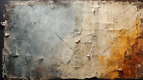 A old paper background  artwork in a gallery or museum