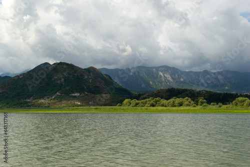 Mountains on the lake Skadar