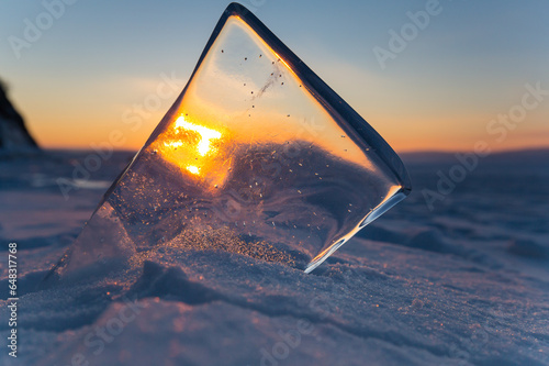 Fotografie Ice of Lake Baikal