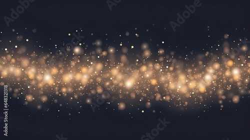Abstract bokeh lights isolated on transparent backgr