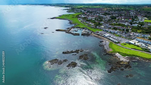 Donaghadee, Northern Ireland 2023 - Flying towards the harbour photo