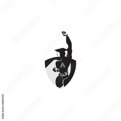 hero academy logo vector image 