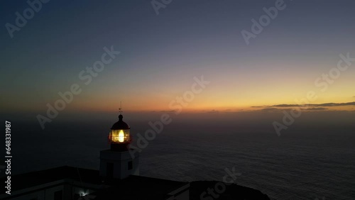 Stunning sunset drone footage from Lighthouse Ponta do Pargo 