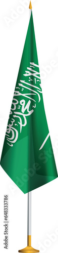 Isolated small national flag of Saudi Arabia vector