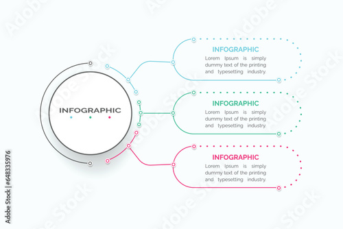 Business data visualization. Process chart. Abstract elements of graph, diagram with 3 steps, options, parts, or processes. Vector business template infographic, design, vector,2,3,4,5,6,