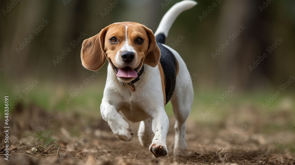 beagle puppy in the grass dog, park, yard