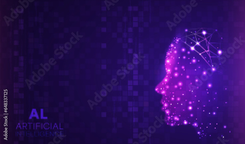 Artificial intelligence and Big data concept