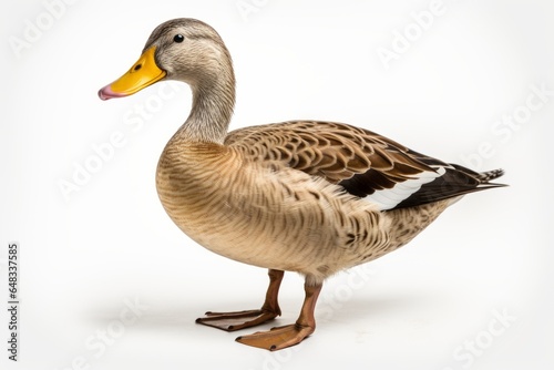 Duck, blank for design. Bird close-up. Background with place for text
