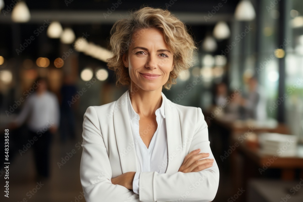 Portrait of woman at work. Lady in business. Businesswoman in the office