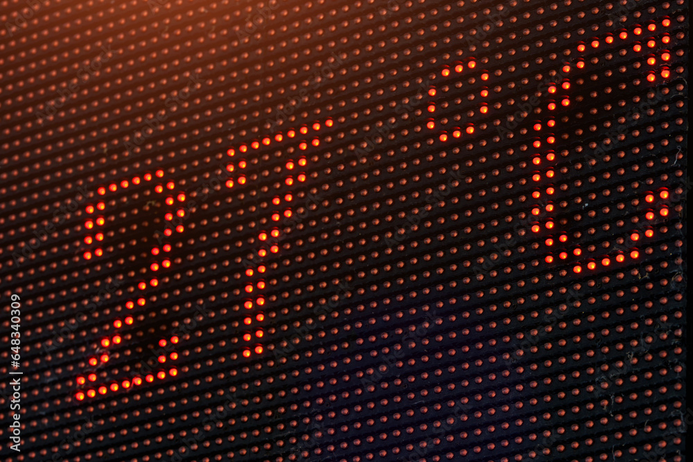 Scoreboard degrees 27. Background with selective focus and copy space - obrazy, fototapety, plakaty 