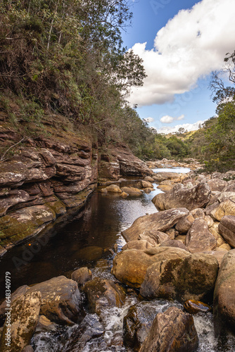 rio no distrito do Tabuleiro, cidade de Conceição do Mato Dentro, Estado de Minas Gerais, Brasil