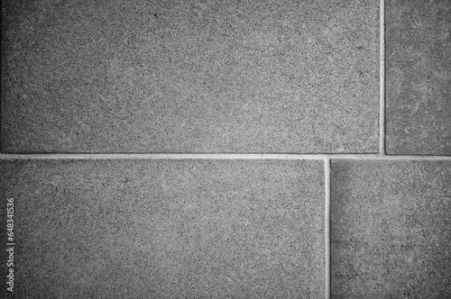 Textured Block Wall Background in Monochrome.