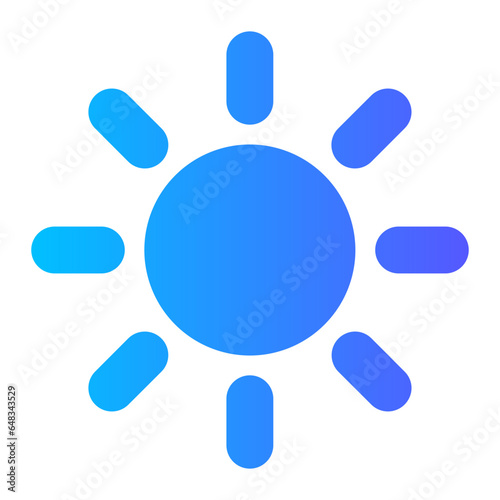 brightness gradient icon