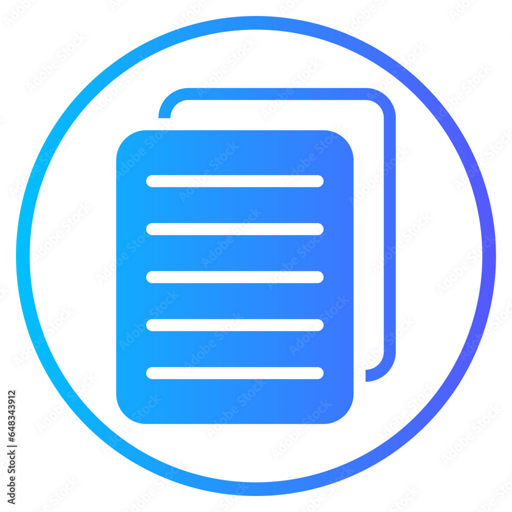 document gradient icon