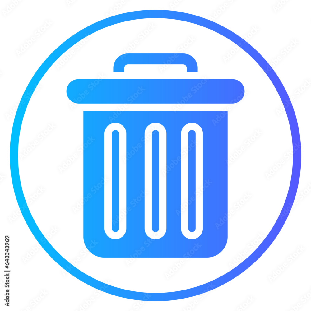 trash gradient icon trash gradient icon