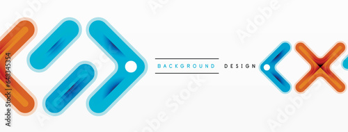 Geometric minimalist abstract vector background