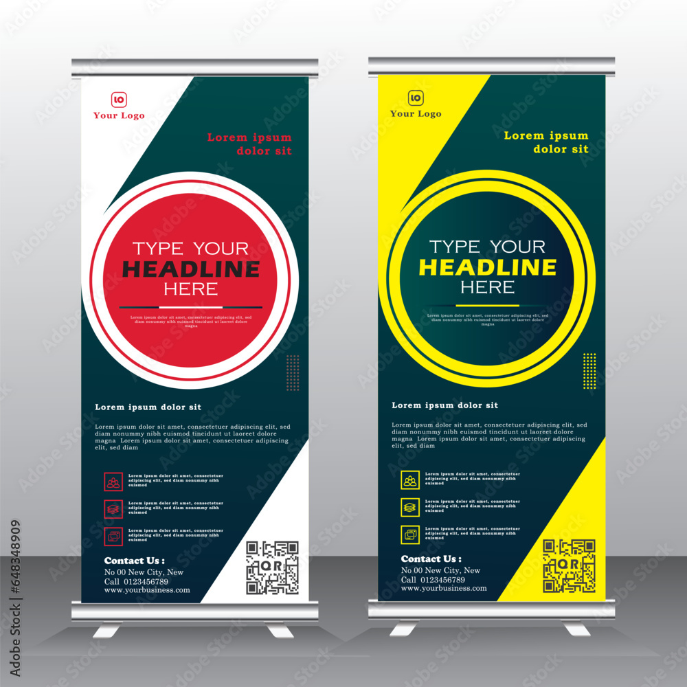 Roll up brochure flyer banner design template vector, abstract background, modern x-banner, rectangle size. Roll up brochure flyer banner design template vector, abstract background, modern x-banner, rectangle size.