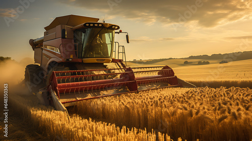 making, soybean plantation, corn plantation, tractor, harvesting and farming, generative ai photo