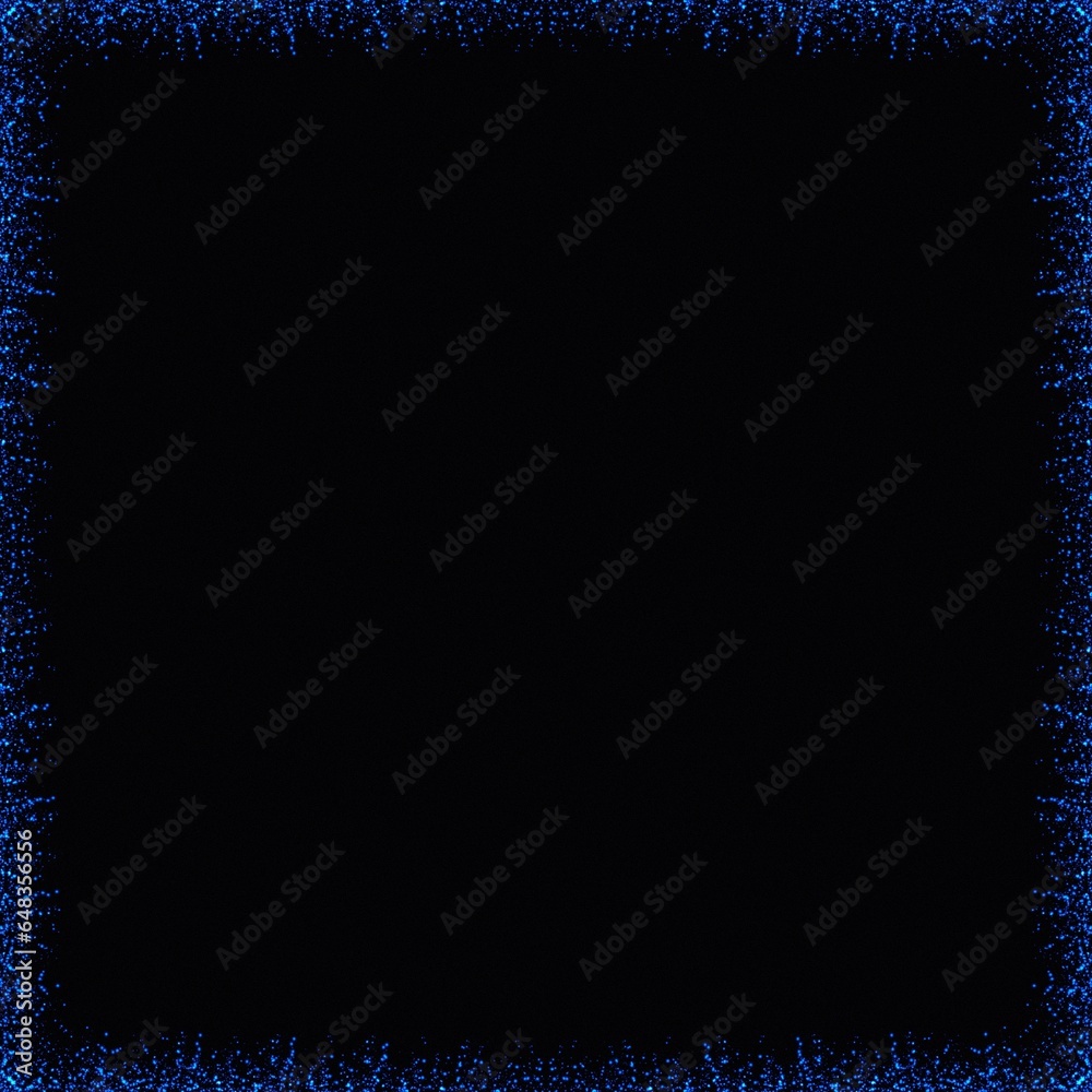Luxury Teal Blue Sparkle Glitter Frame Border background