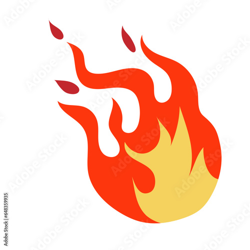illustration of a fire flames
