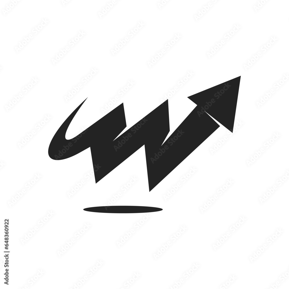 movement logo template Isolated. Brand Identity. Icon Abstract Vector graphic