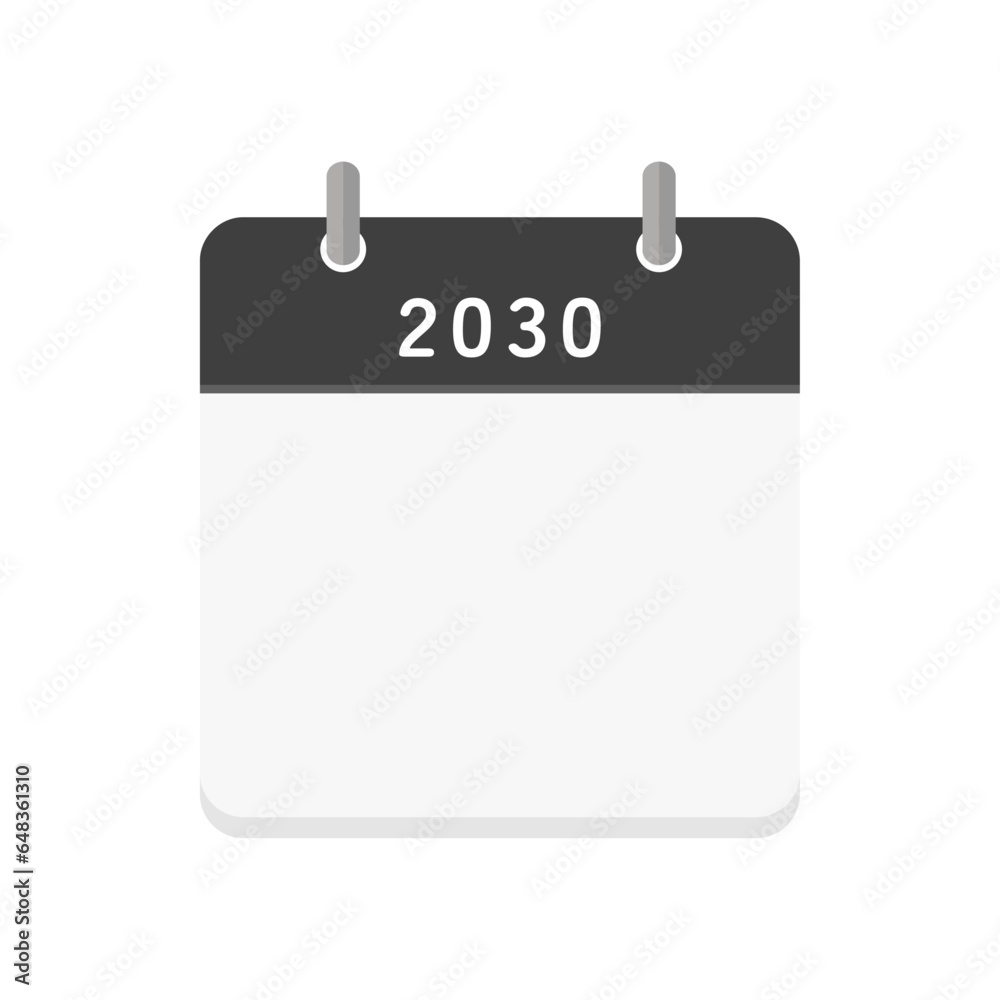 2030年の白紙の日めくりカレンダーのアイコン - 暦のテンプレート
2030年の白紙の日めくりカレンダーのアイコン - 暦のテンプレート