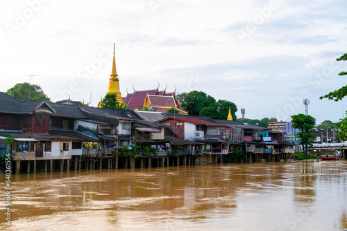 Chantaboon waterfront community at Chanthaburi in Thailand photo