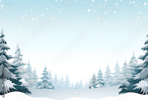 Christmas banner design with fir tree background. AI Generated Images © mohammad