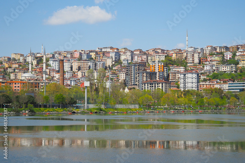 view of Bosporus in Istanbul in turkey .