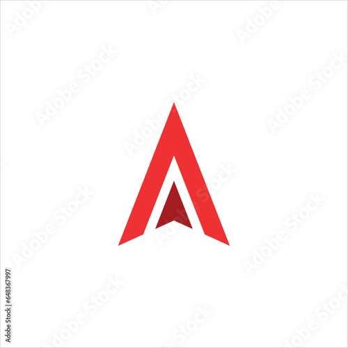 Letter A with Arrow Logo
