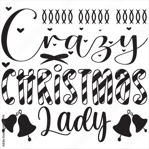 Crazy Christmas lady photo