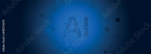Image created with icon related to the concept of artificial intelligence