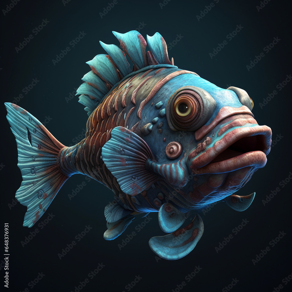 3d deep sea predator fish 3d deep sea predator fish