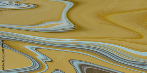 Abstract yello background, Bright and shinny swirl liquid background, Modern and stylist marbling texture new design background with liquid.