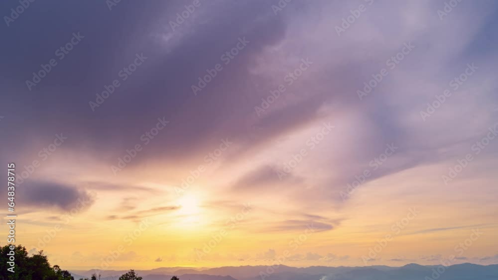 Beautiful 4K Time lapse of Majestic sunrise or sunset sky landscape,Amazing light of nature cloudscape sky and Clouds moving away rolling,Colorful sunrise cloud timelapse,Travel and nature background Beautiful 4K Time lapse of Majestic sunrise or sunset sky landscape,Amazing light of nature cloudscape sky and Clouds moving away rolling,Colorful sunrise cloud timelapse,Travel and nature background