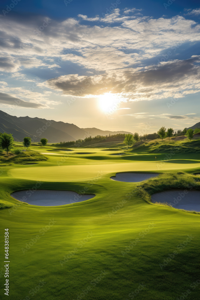 Fototapeta premium Golf Cours View