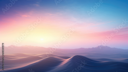 Simply Beautiful Mountains Landscape Abstract Background © LadyAI