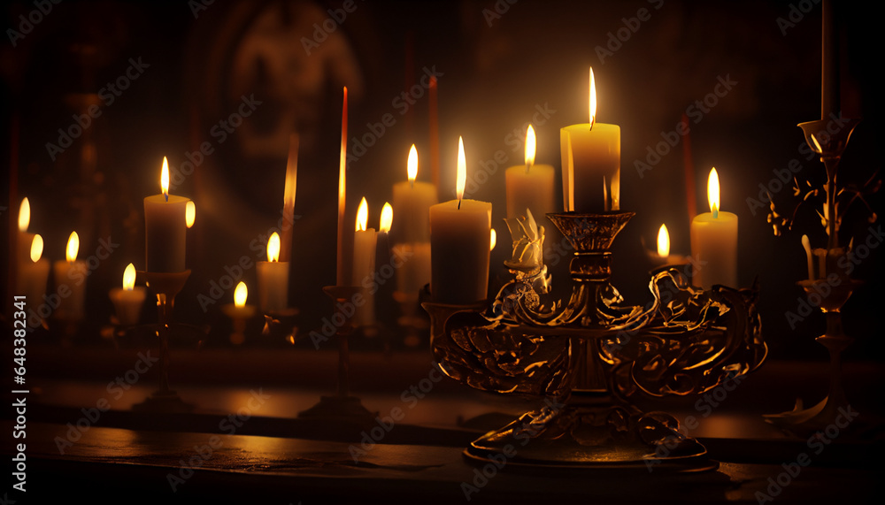 candles in a church 