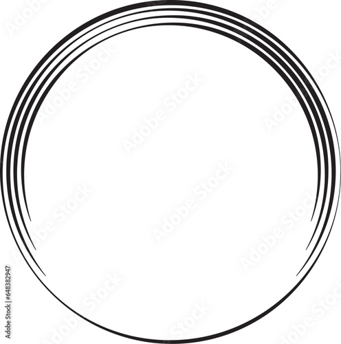 circle frame with line style ellement illustration photo