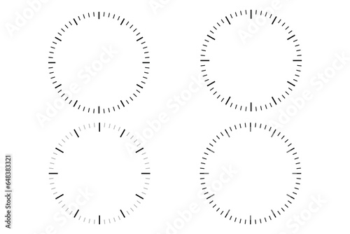 Clock icon isolated on white background.