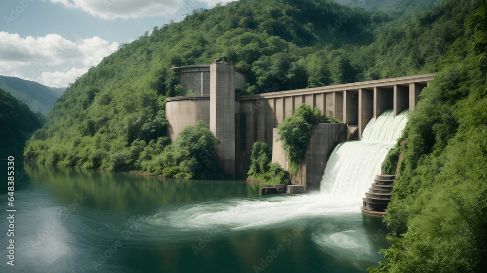dam in the mountains