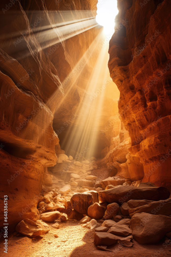 Beautiful Sunlight in the Canyon