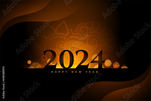2024 new year eve holiday dark background design