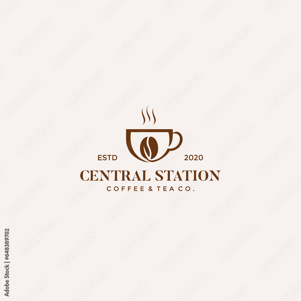 coffee stamp with text and coffee branch coffee stamp with text and coffee branch