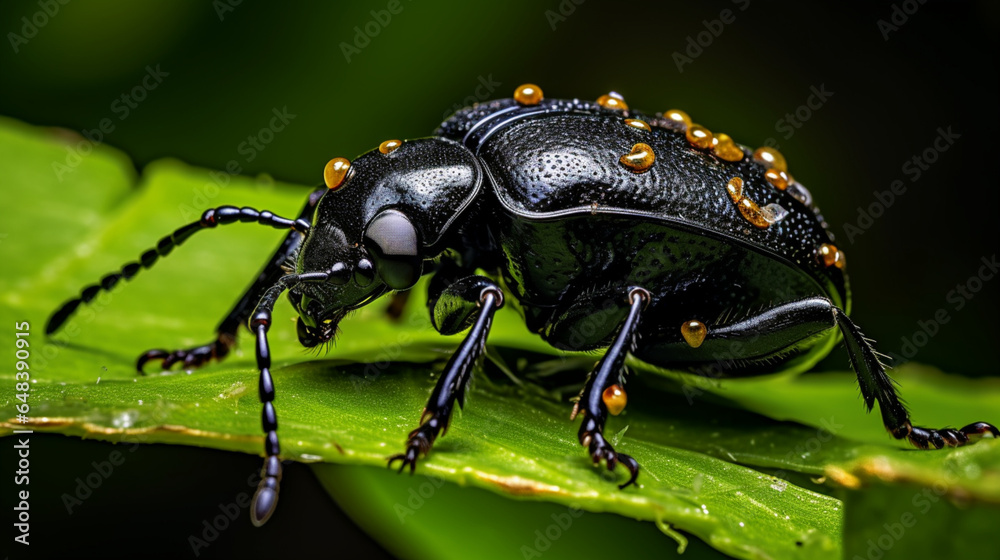 beetle on a leaf beetle on a leaf